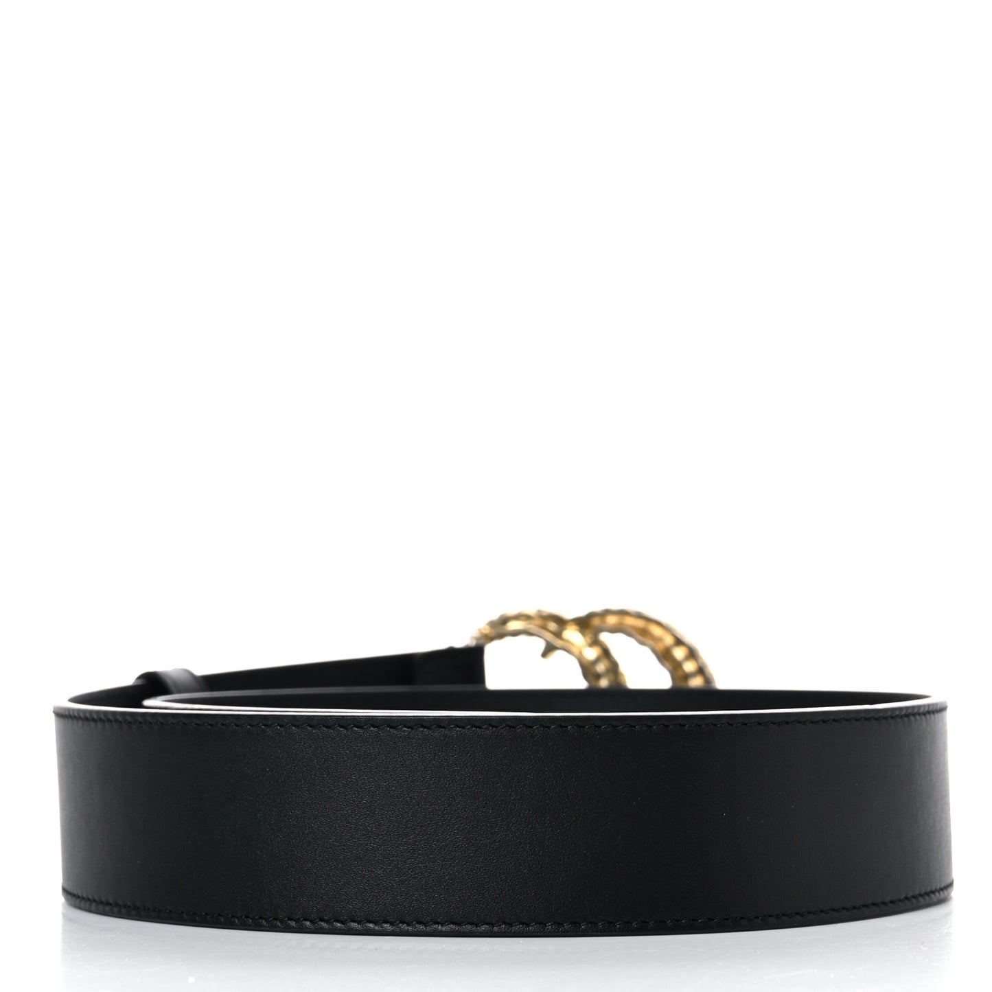 Moon Calfskin Scales Double G 40mm Belt 75 30 Black