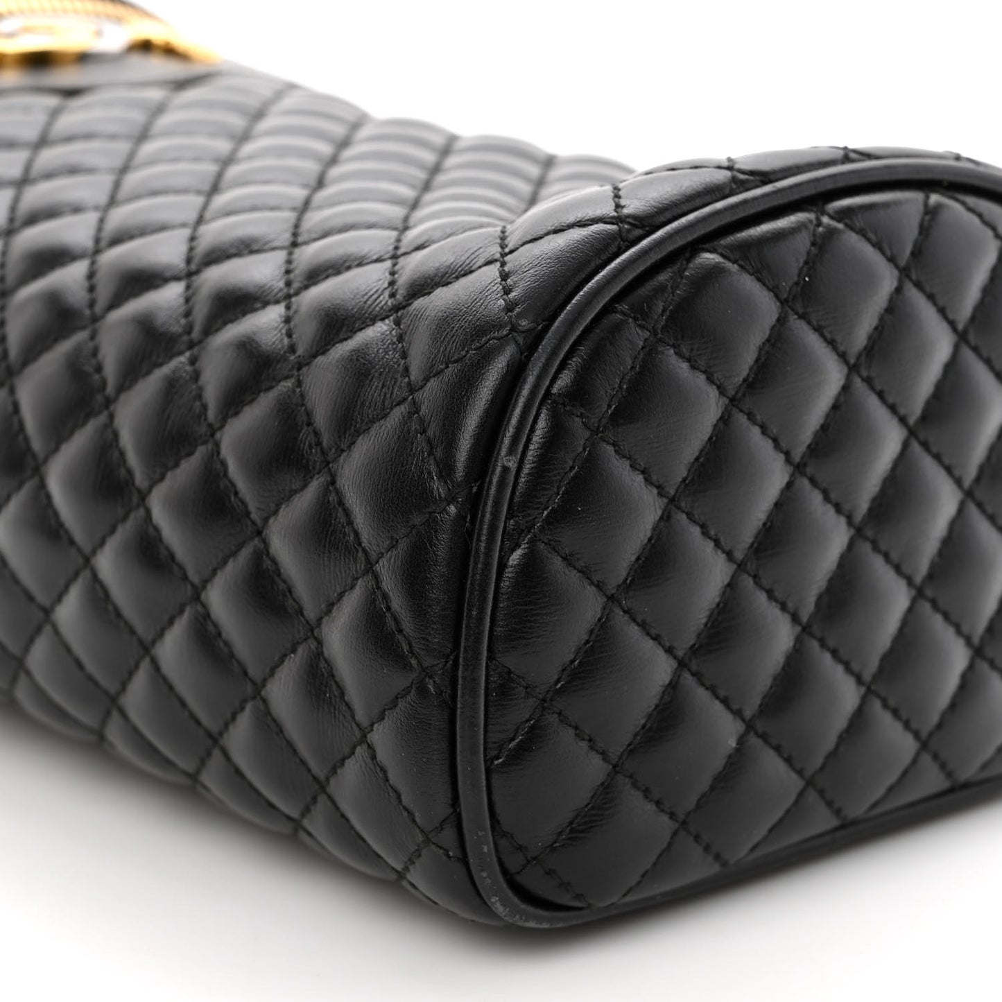 Calfskin Trapuntata Zumi Belt Bag Black