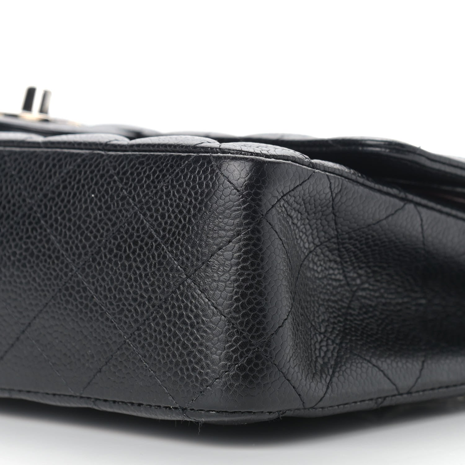 Chanel Caviar Quilted Medium Double Flap Black 10 of 11