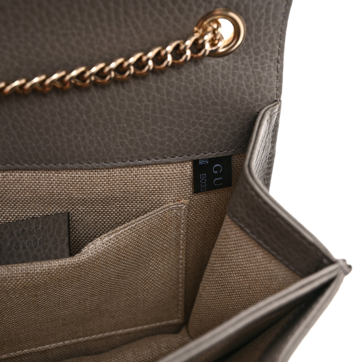 Dollar Calfskin Small Interlocking G Shoulder Bag Loess