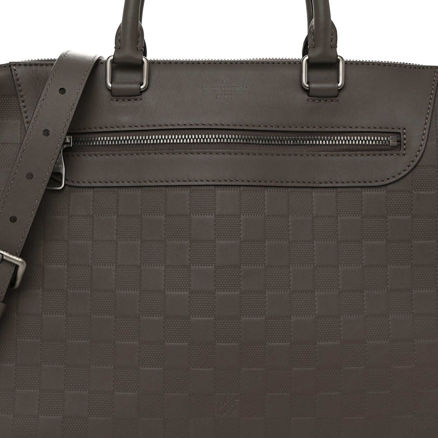 Damier Infini Porte-Documents Jour NM Granit