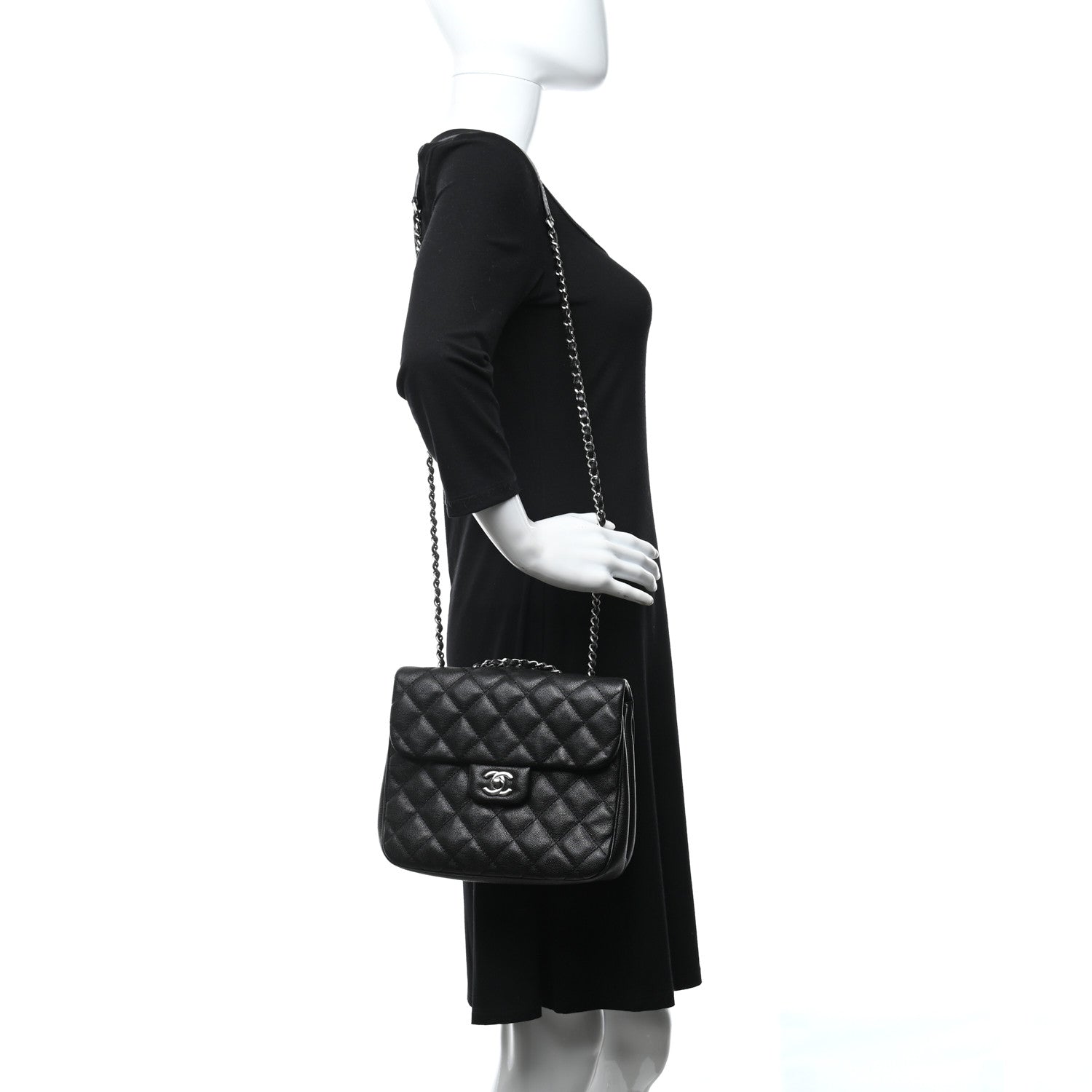 Chanel Caviar Quilted Medium Urban Companion Flap Black 2 of 12