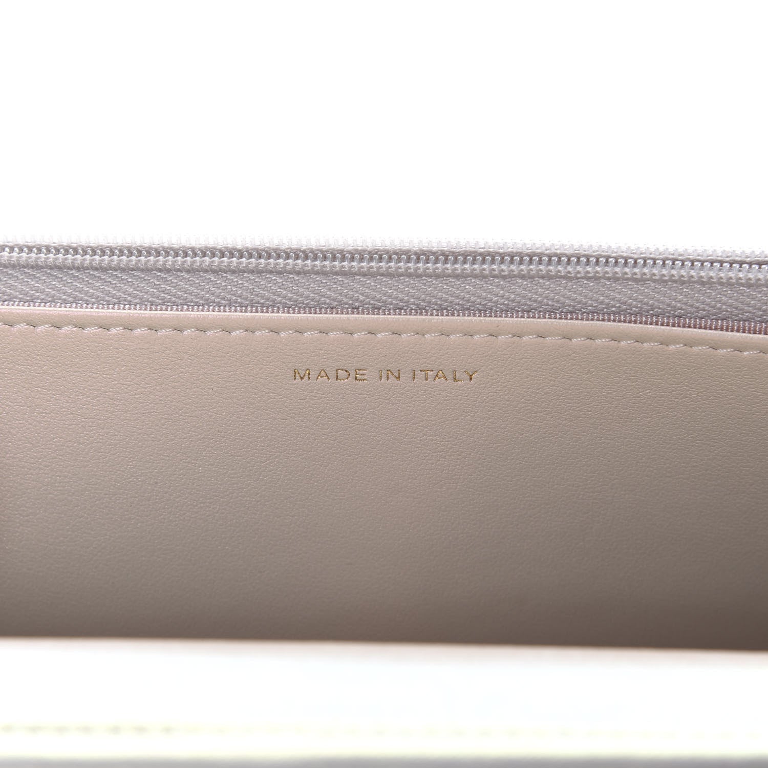 Chanel Iridescent Lambskin Quilted Wallet On Chain WOC Ivory 9 of 12