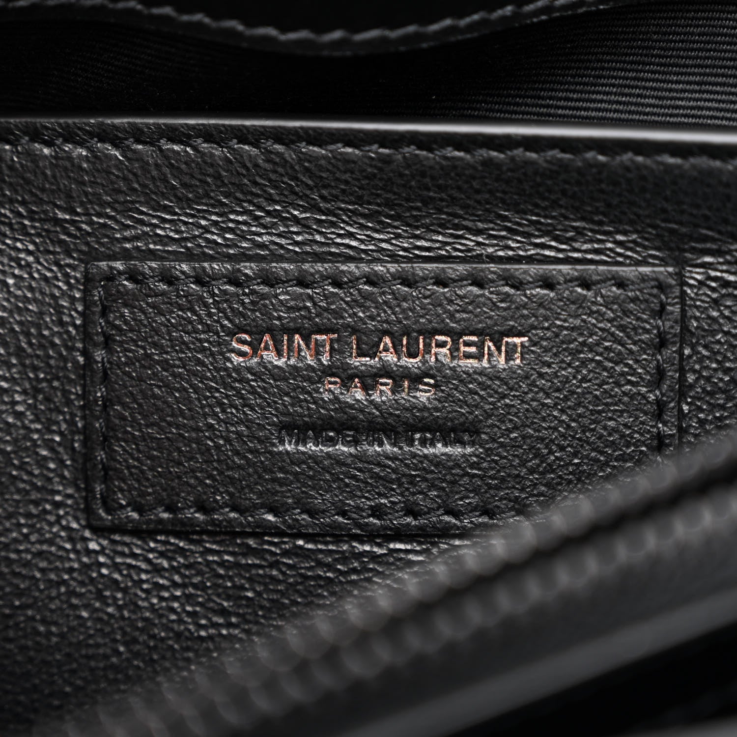 Saint Laurent Calfskin Y Quilted Monogram Monochrome Small Loulou Chain Satchel Black 5 of 9