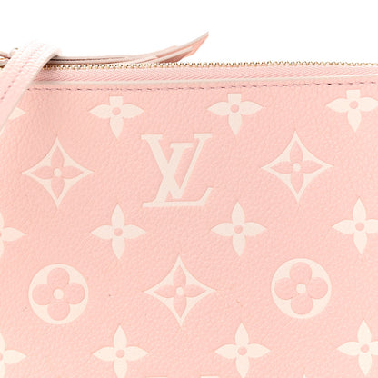 Louis Vuitton Empreinte Monogram Double Zip Pochette Rose 9 of 14