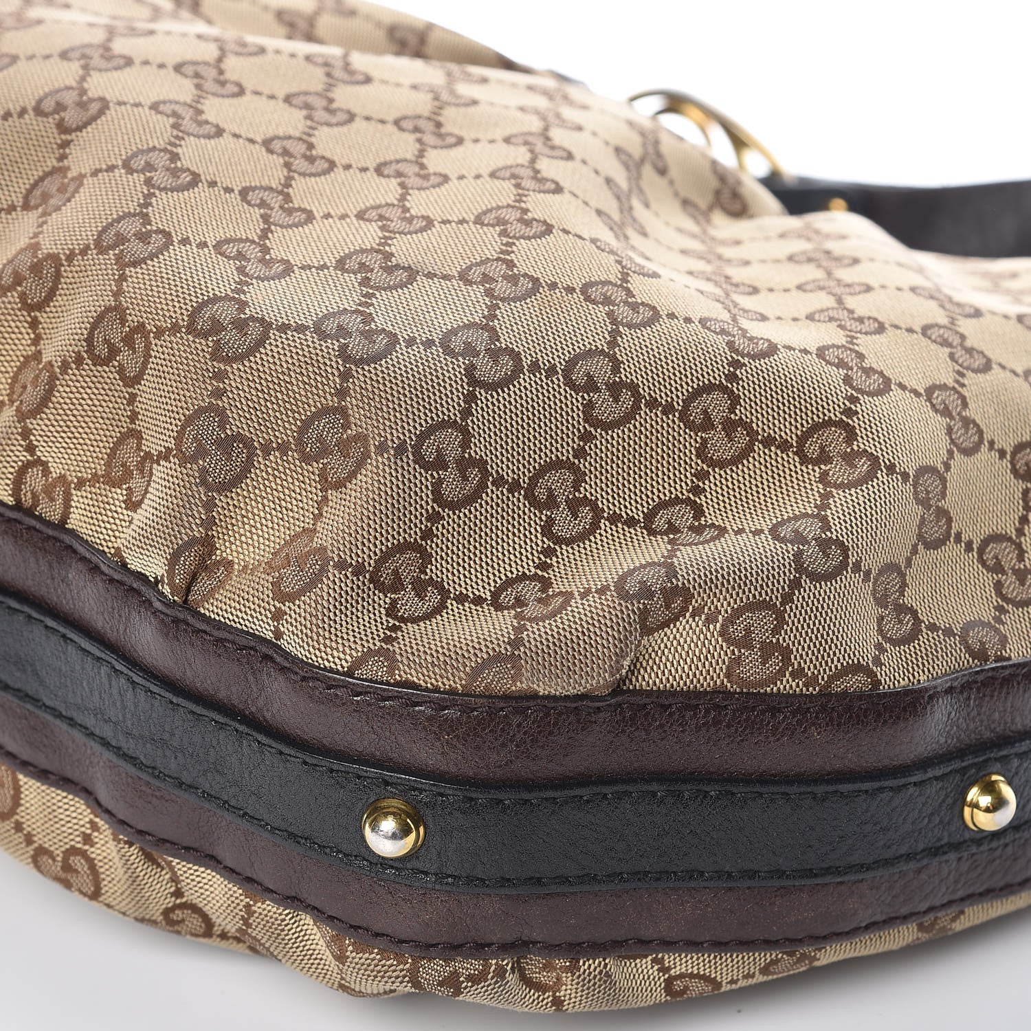 Gucci Monogram Medium Interlocking Hobo Dark Brown 12 of 13