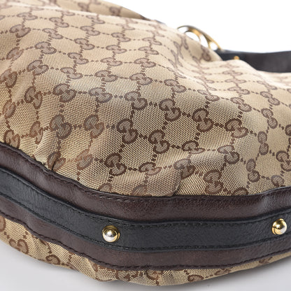 Gucci Monogram Medium Interlocking Hobo Dark Brown 12 of 13