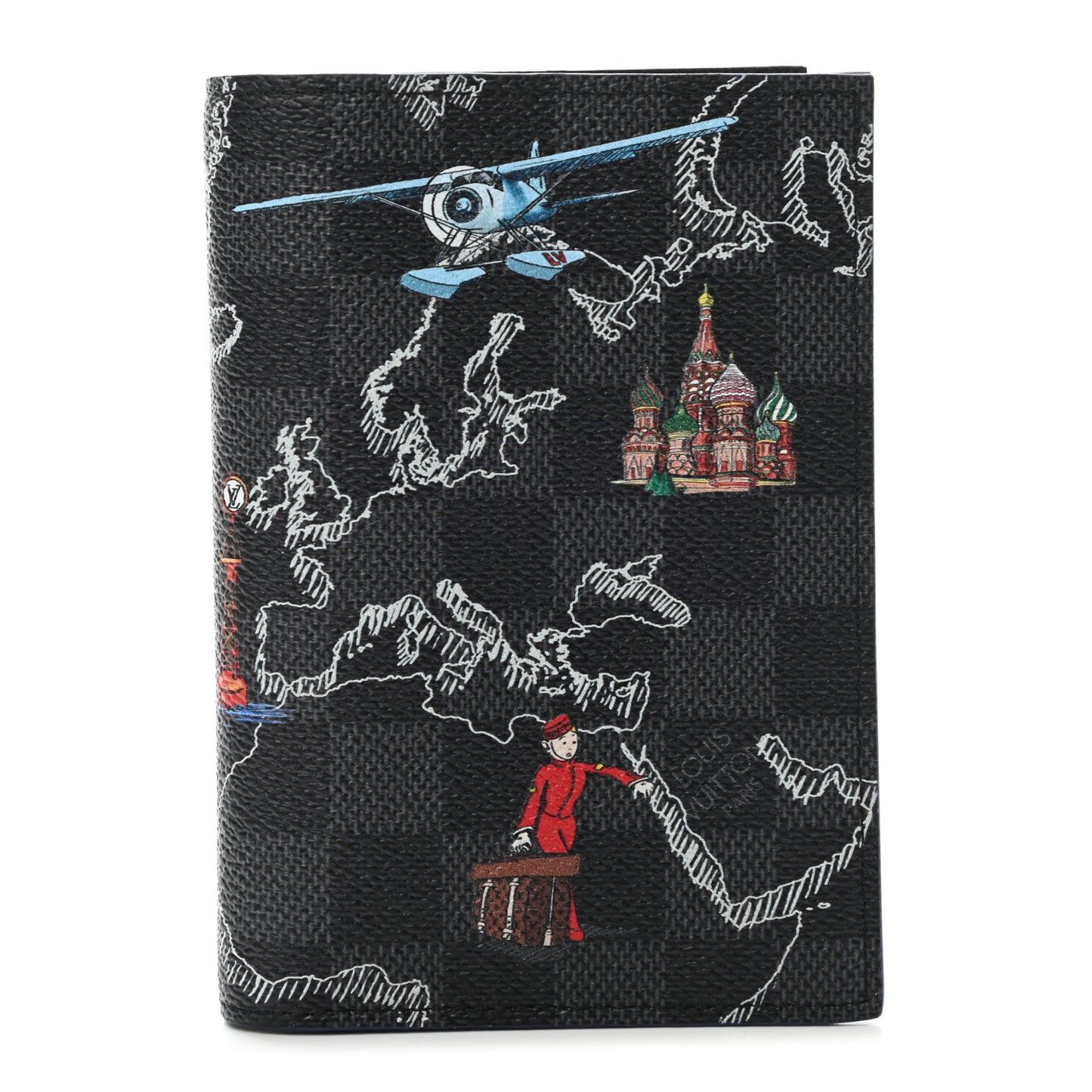 Damier Graphite Map Passport Cover
