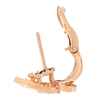 Van Cleef & Arpels 18K Rose Gold Diamond Butterfly Single Earring 3 of 5