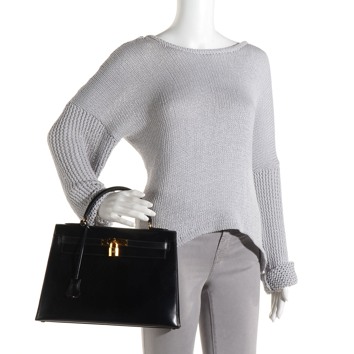 Hermes Box Kelly Sellier 32 Black 2 of 23