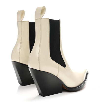 Bottega Veneta Brushed Calfskin Kyoto Mid-Calf Boots 37 Wax 5 of 8