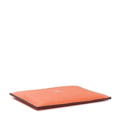 Hermes Swift Citizen Twill Card Case Orange Bleu Riviera Vert Vertigo 4 of 9