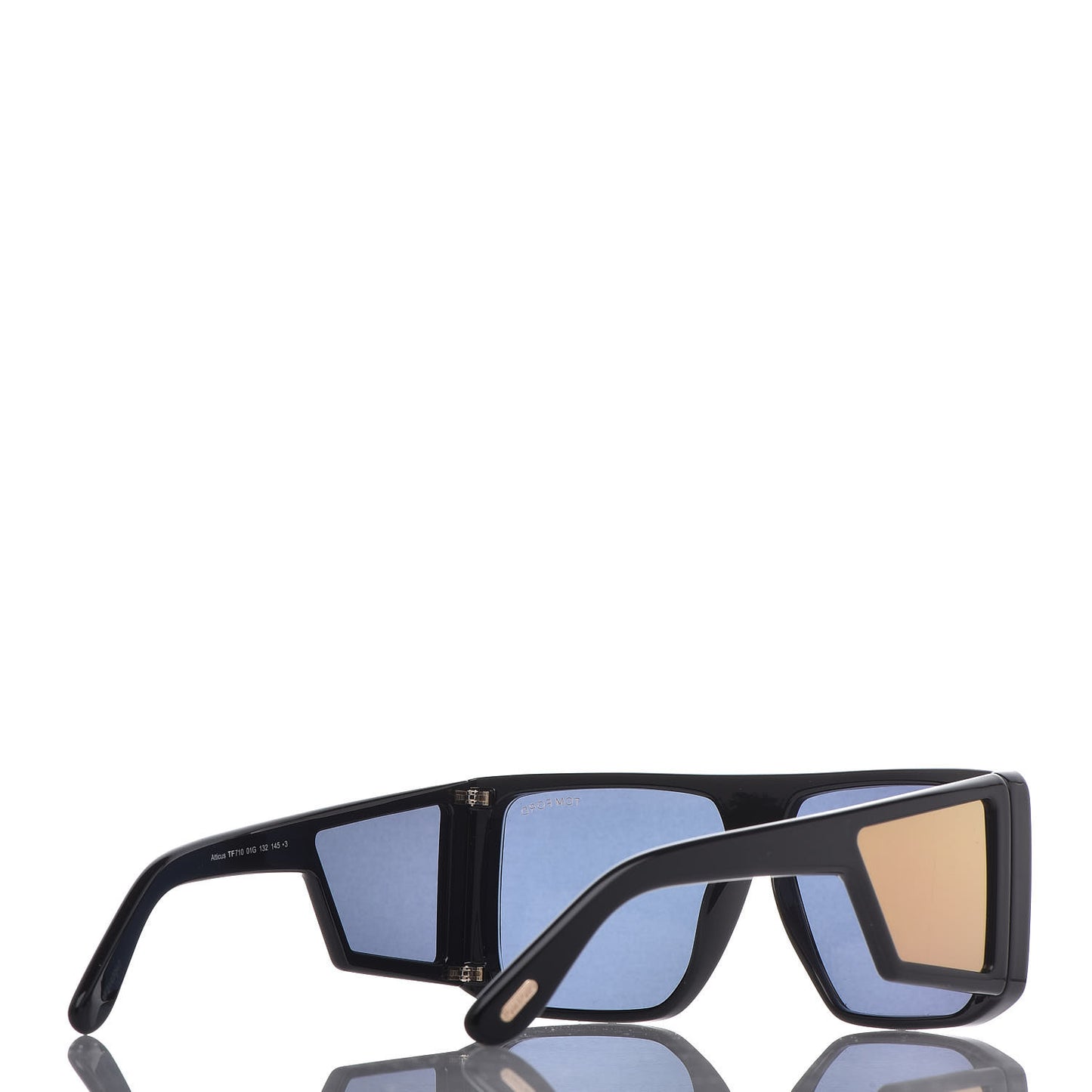 Square Atticus Sunglasses TF710 Black Gold