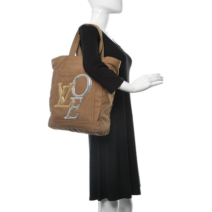 Louis Vuitton Canvas Thats LVoe Tote Kaki 2 of 18