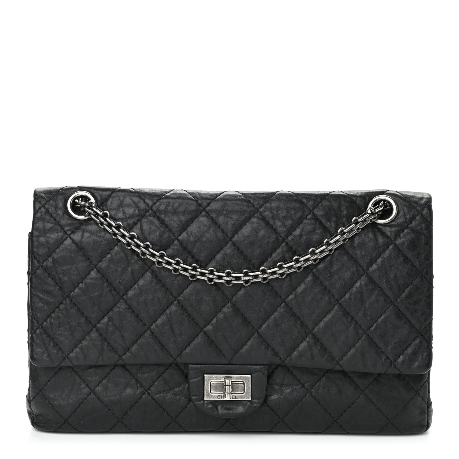 Chanel Aged Calfskin Quilted 2.55 Reissue 226 Flap Black 1 of 13