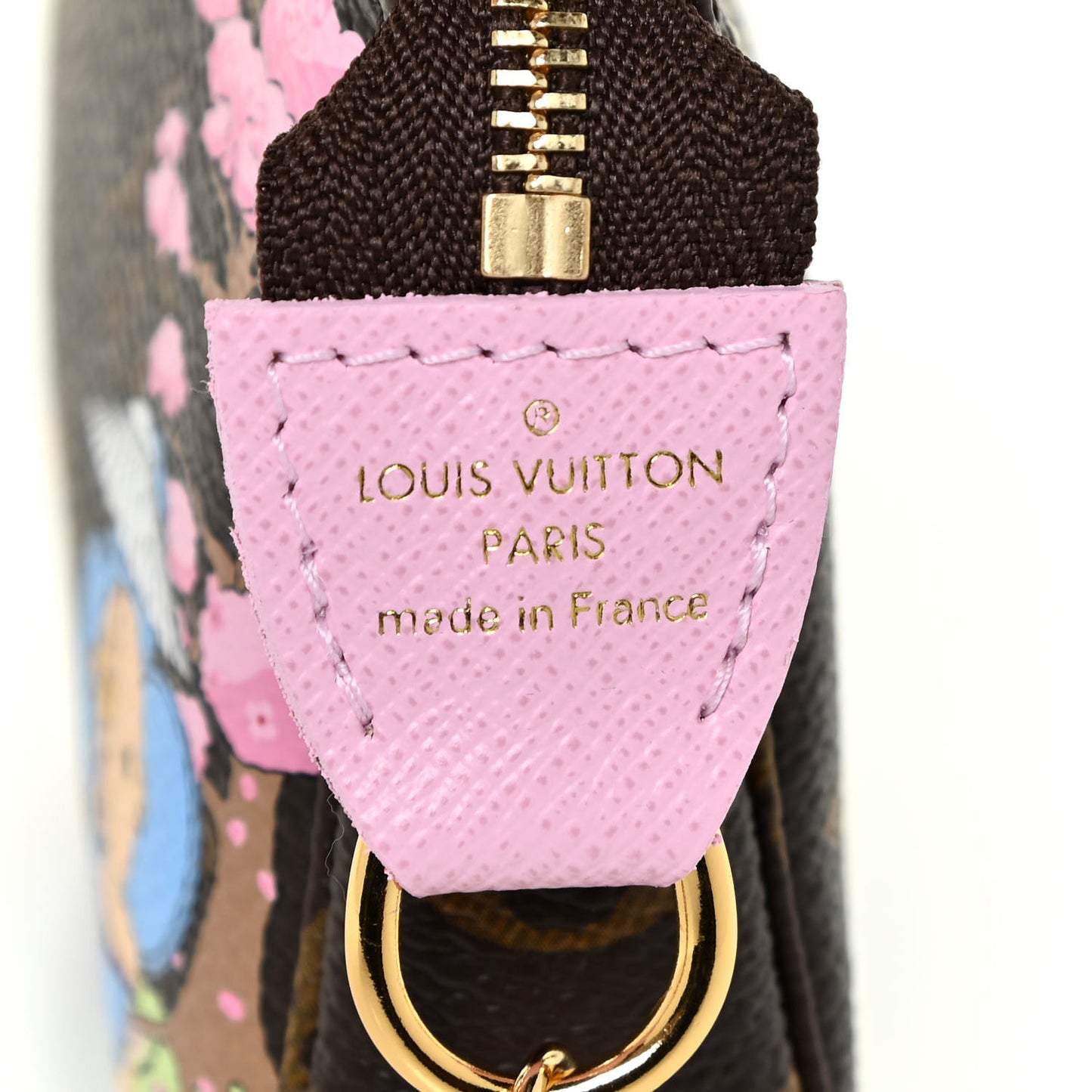 Monogram 2021 Christmas Animation Japanese Garden Mini Pochette Accessories Wisteria Pink