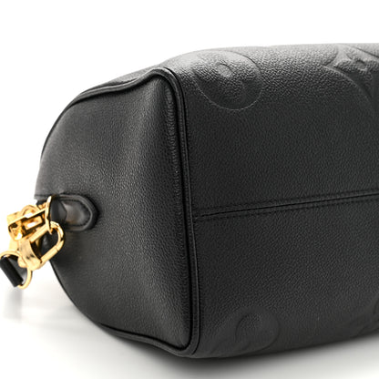 Louis Vuitton Empreinte Monogram Giant Speedy Bandouliere 25 Black 8 of 10