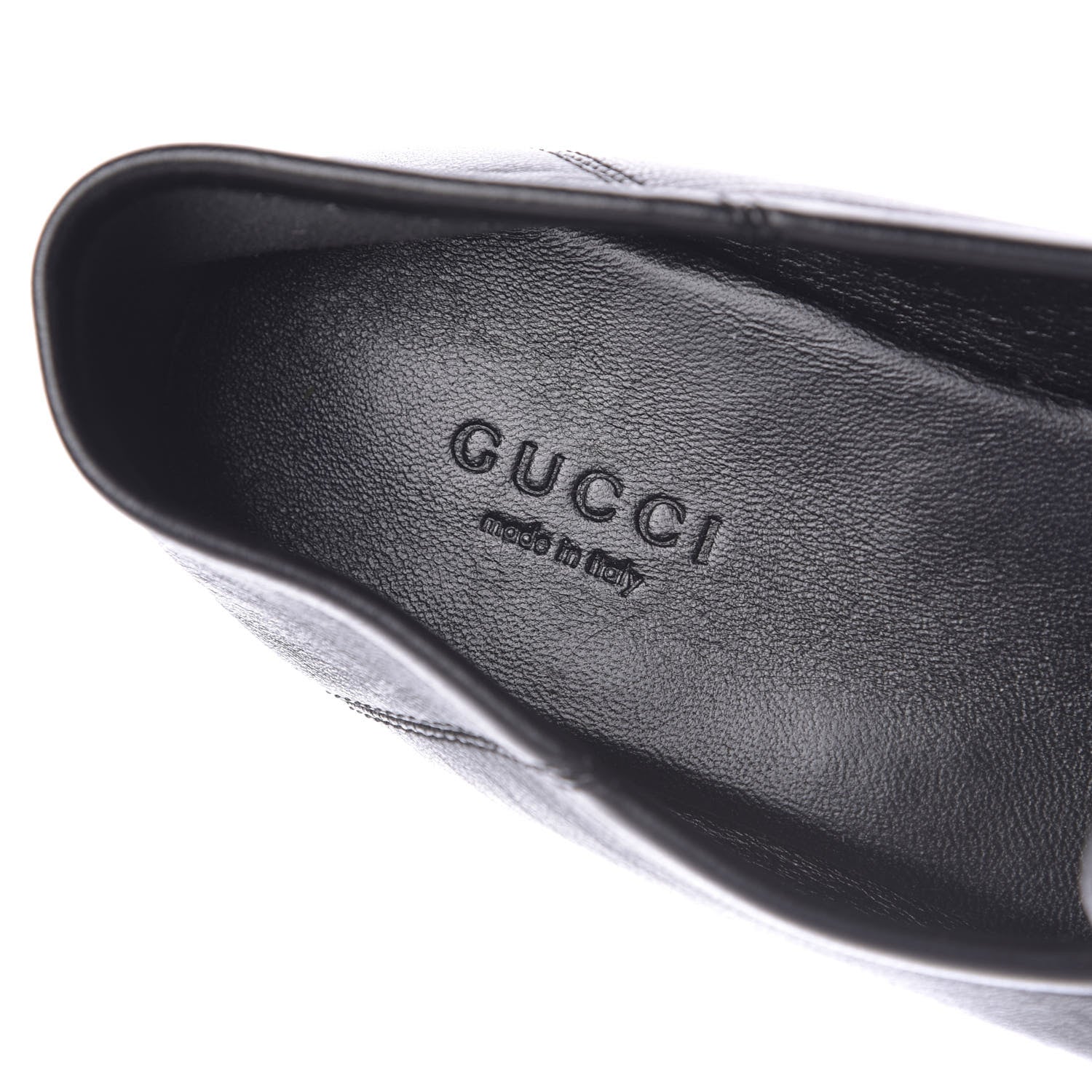 Gucci Lambskin Womens Brixton Horsebit Loafers 37 Black 8 of 11