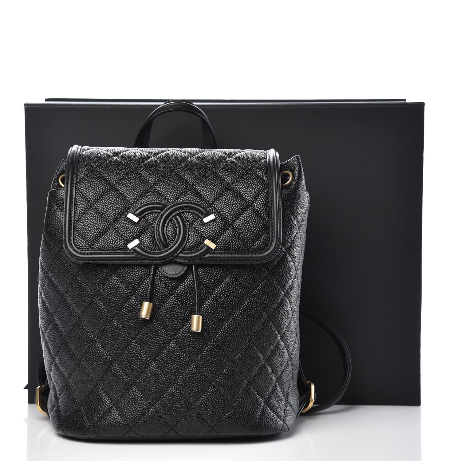 Chanel Caviar Quilted Filigree Backpack Black 8 of 8