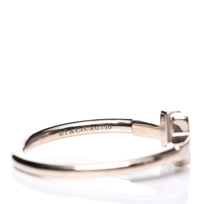 Tiffany 18K White Gold T Wire Ring 53 6.25 4 of 6