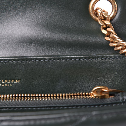 Saint Laurent Calfskin Y Quilted Monogram Medium Loulou Chain Satchel Olive 9 of 12