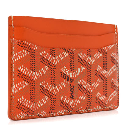 Goyard Goyardine Saint Sulpice Card Holder Orange 3 of 7