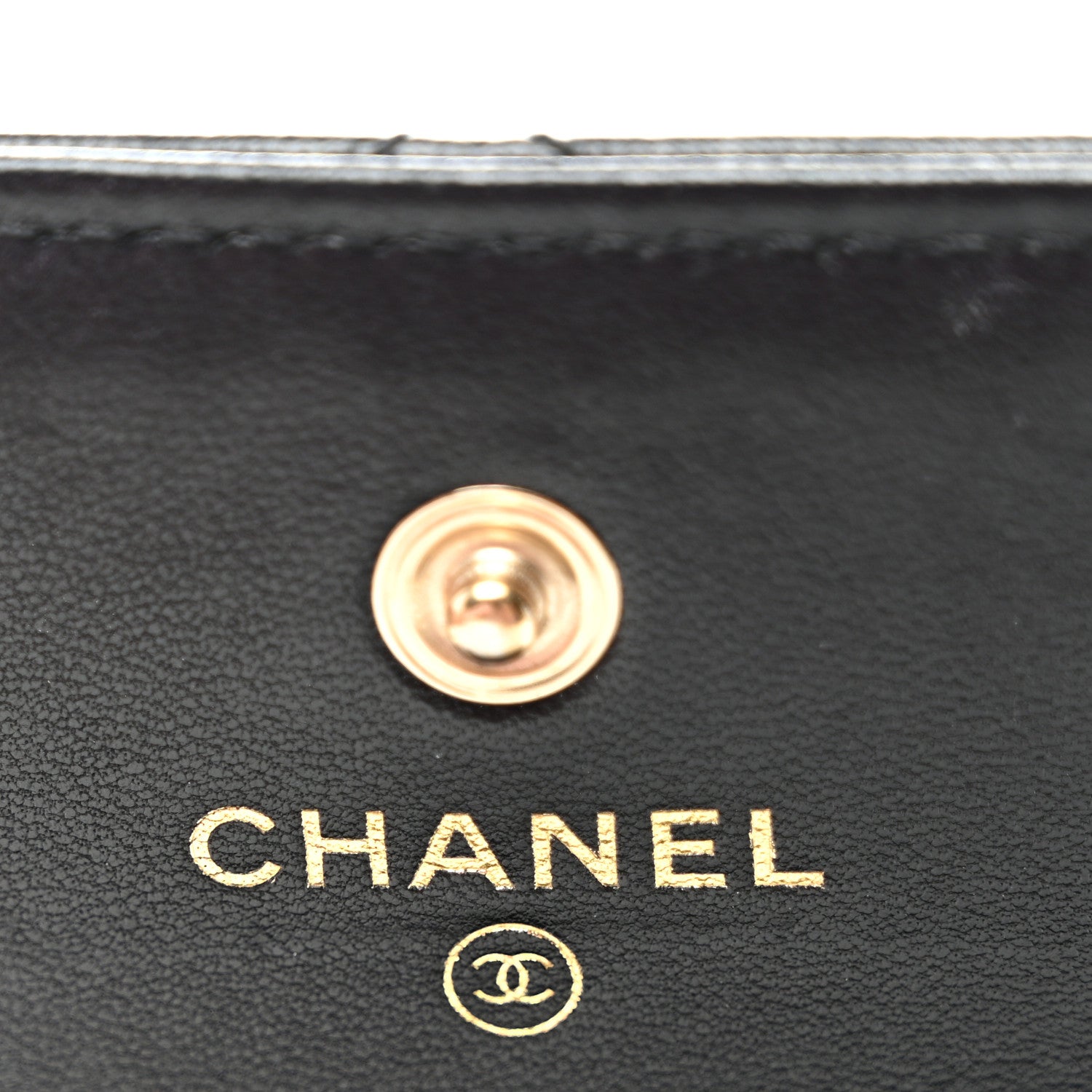 Chanel Lambskin Quilted My Chanel Lady Card Holder On Chain Black 6 of 10