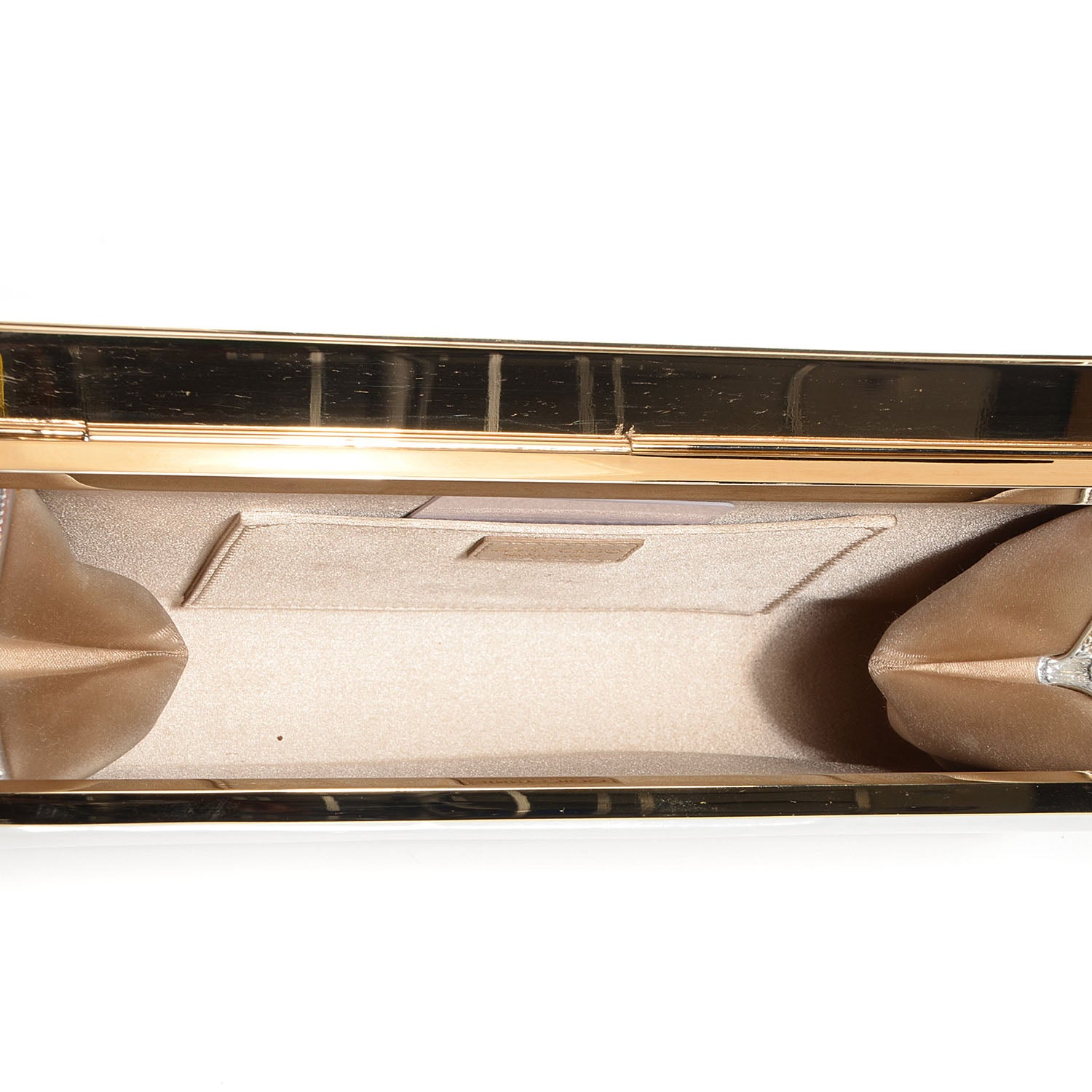 Jimmy Choo Mirrored Calfskin Cayla Clutch Silver 5 of 8