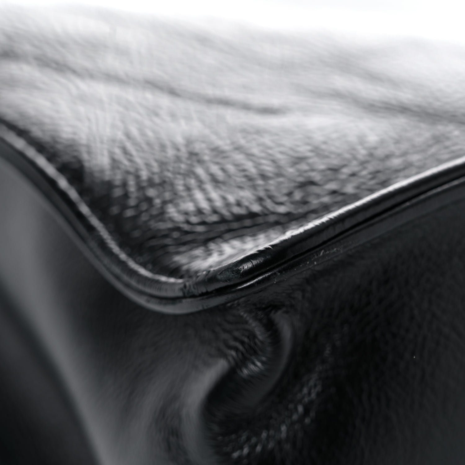 Chanel Shiny Aged Calfskin North South Shopping Bag Black 6 of 15