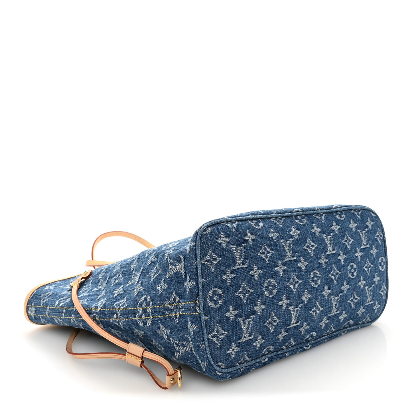 Monogram Denim Neo Neverfull MM Blue