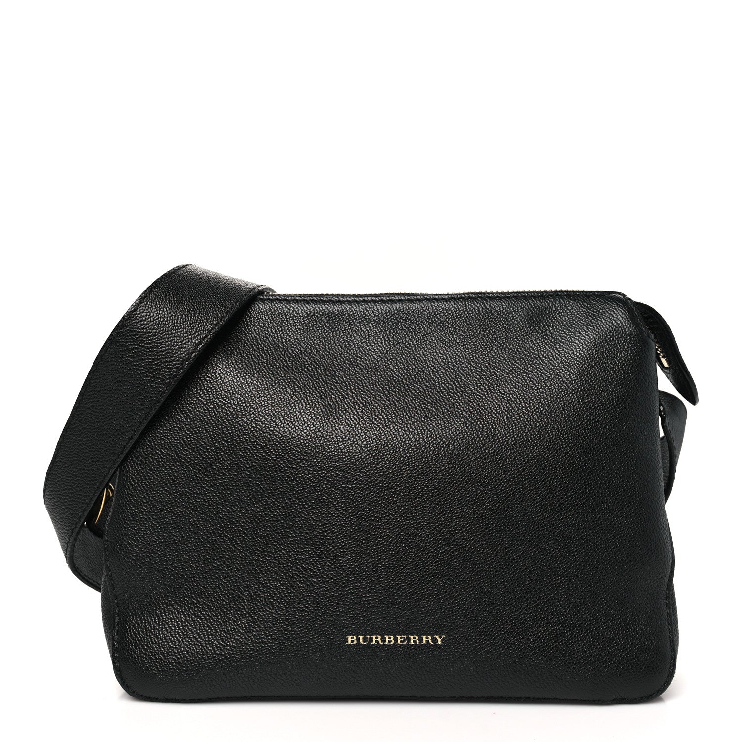 Burberry Soft Grain Calfskin House Check Small Helmsley Crossbody Black 1 of 14
