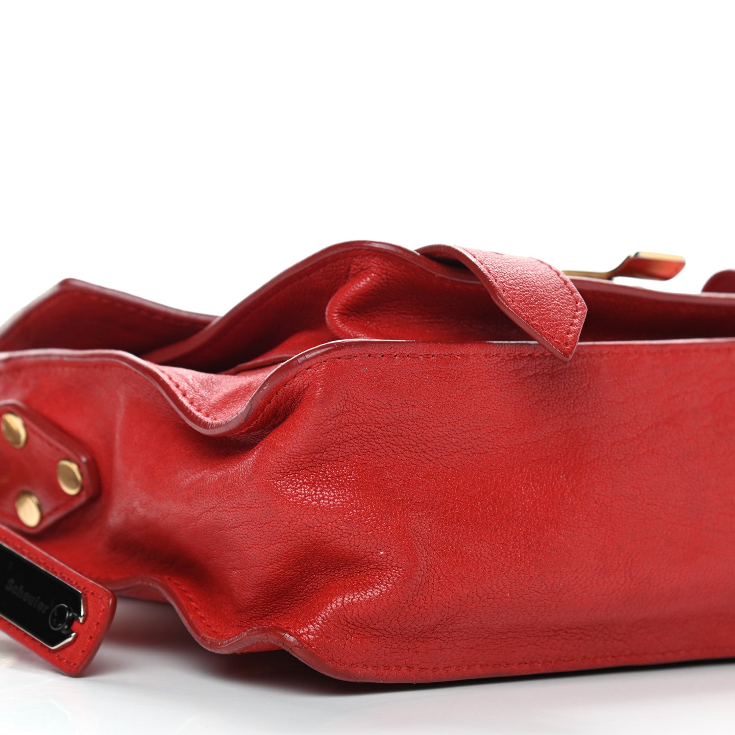 Proenza Schouler Lambskin Medium PS1 Satchel Red 5 of 14