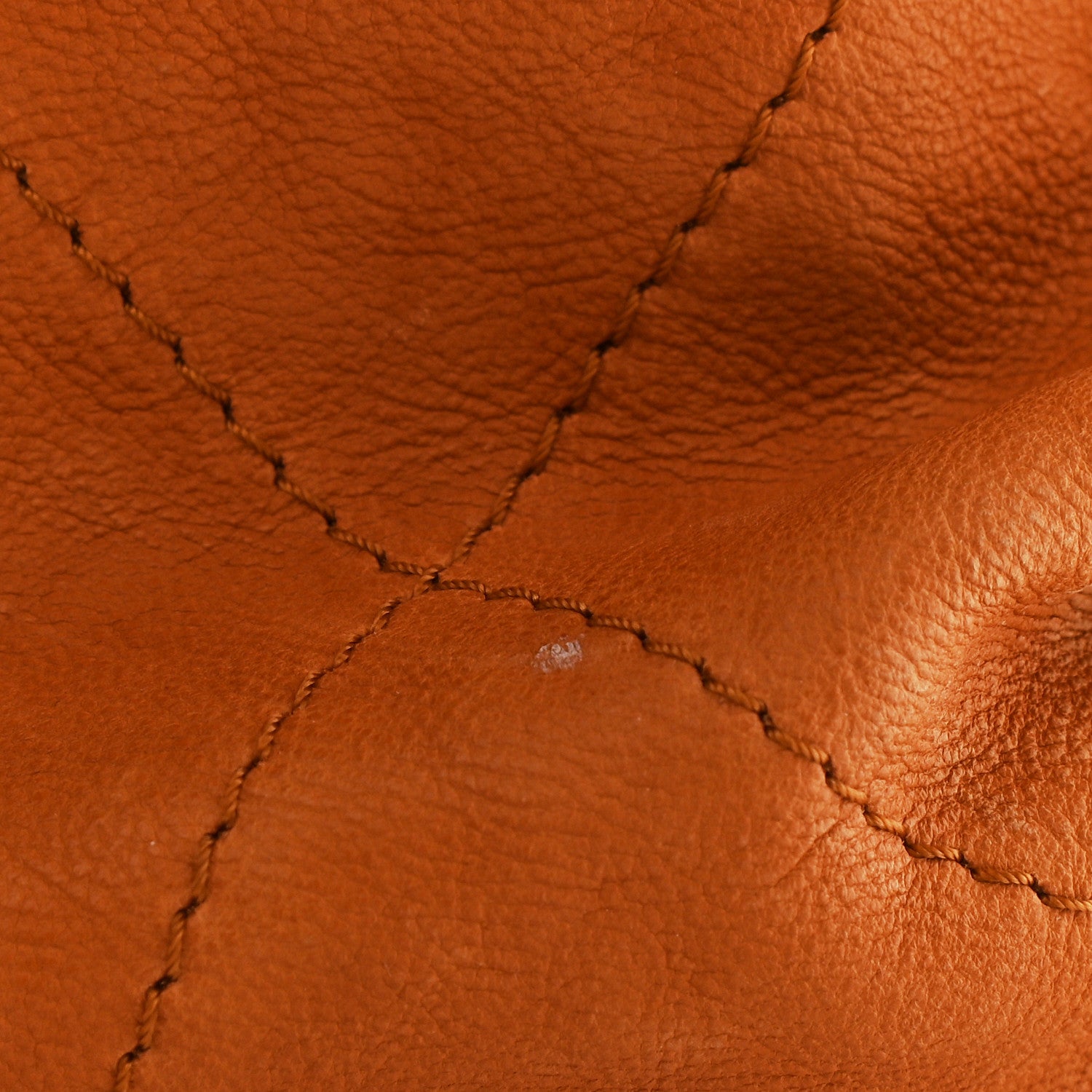 Chanel Calfskin Stitched Bowler Light Brown 10 of 12