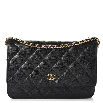 Chanel Caviar Quilted Wallet On Chain WOC Black 1 of 9