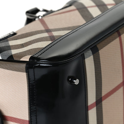Burberry Nova Check Bowling Bag Black 10 of 12