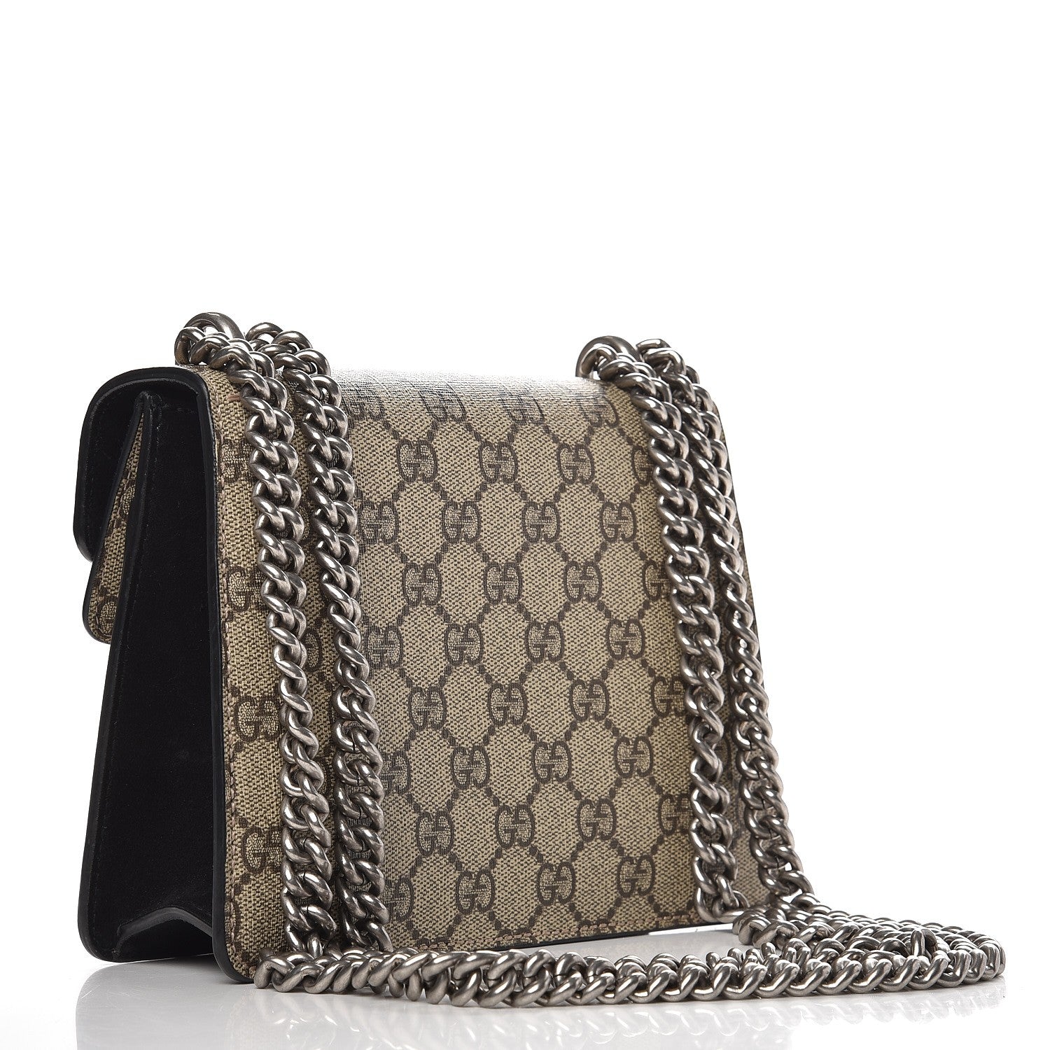 Gucci GG Supreme Monogram Mini Dionysus Shoulder Bag Black 4 of 11