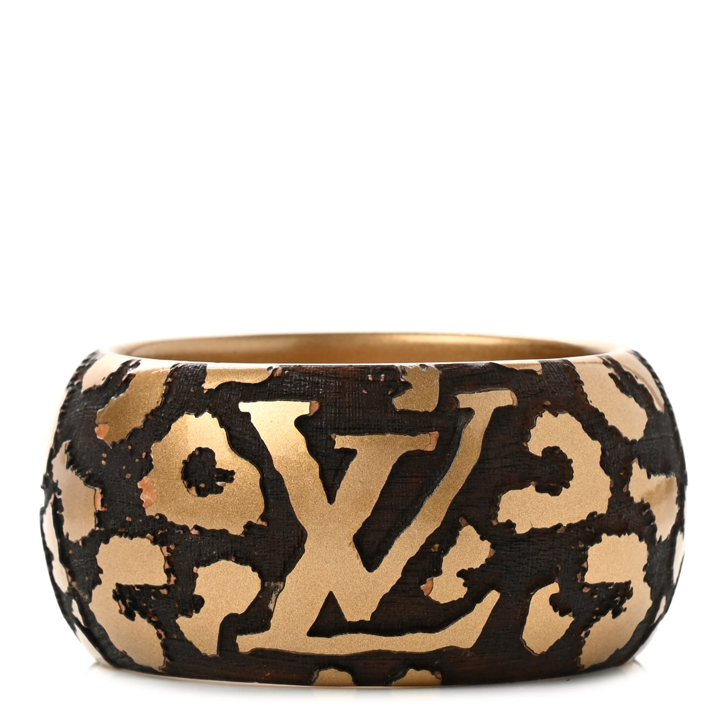 Leomonogram Wide Bracelet Gold