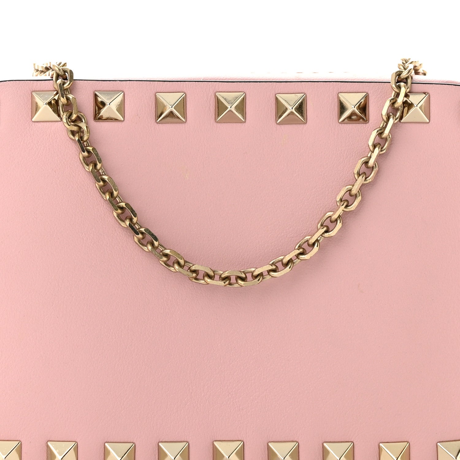 Valentino Garavani Calfskin Small Rockstud Chain Camera Crossbody Bag Loto 7 of 10