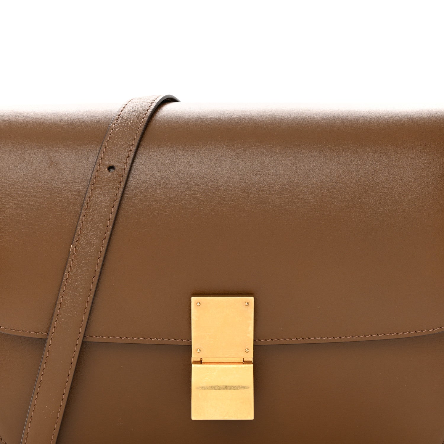 Celine Box Calfskin Medium Classic Box Flap Bag Camel 8 of 22