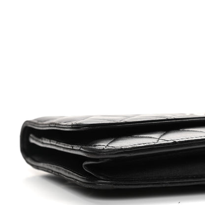 Chanel Lambskin Quilted Wallet On Chain WOC Black 9 of 11