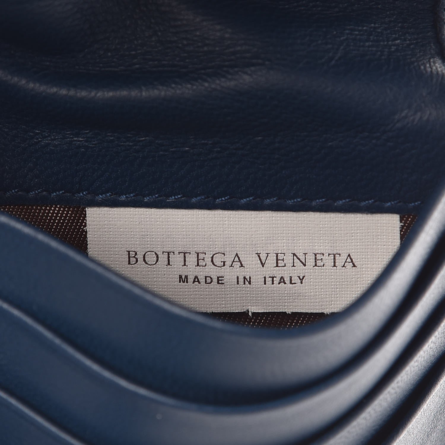 Bottega Veneta Nappa Intrecciato French Flap Wallet Baltic Blue 7 of 8
