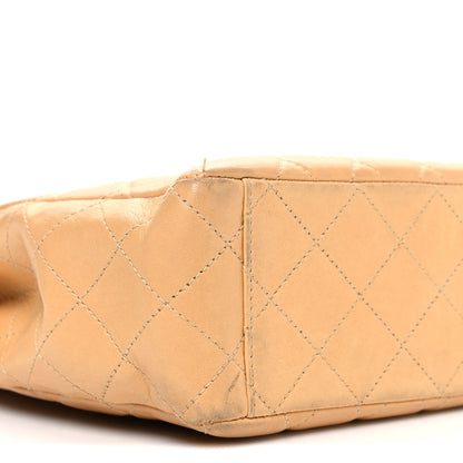 Chanel Lambskin Quilted Diamond CC Bekko Chain Shoulder Bag Beige 10 of 13