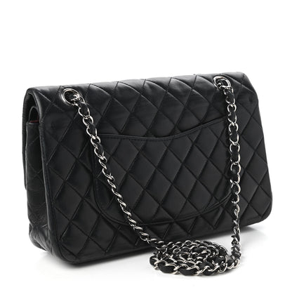 Chanel Lambskin Quilted Medium Double Flap Black 3 of 10