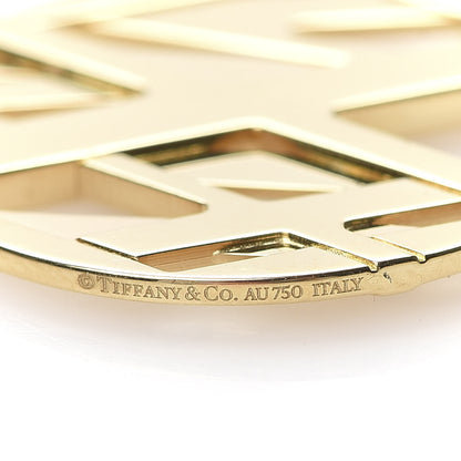 Tiffany 18K Yellow Gold Round Atlas Earrings 4 of 4