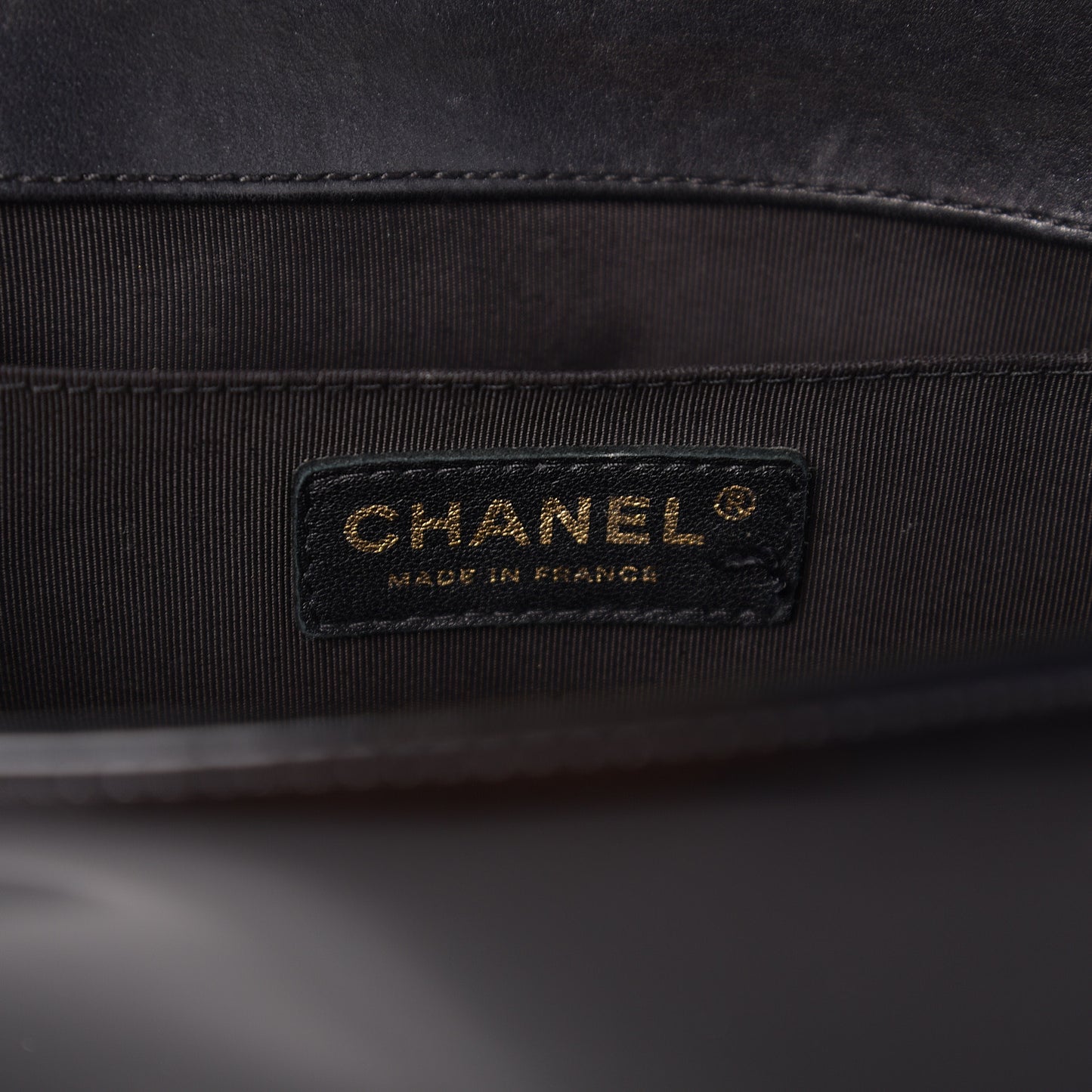 Glazed Calfskin Quilted New Medium Boy Flap Black