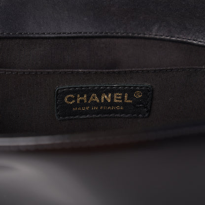 Chanel Glazed Calfskin Quilted New Medium Boy Flap Black 5 of 10