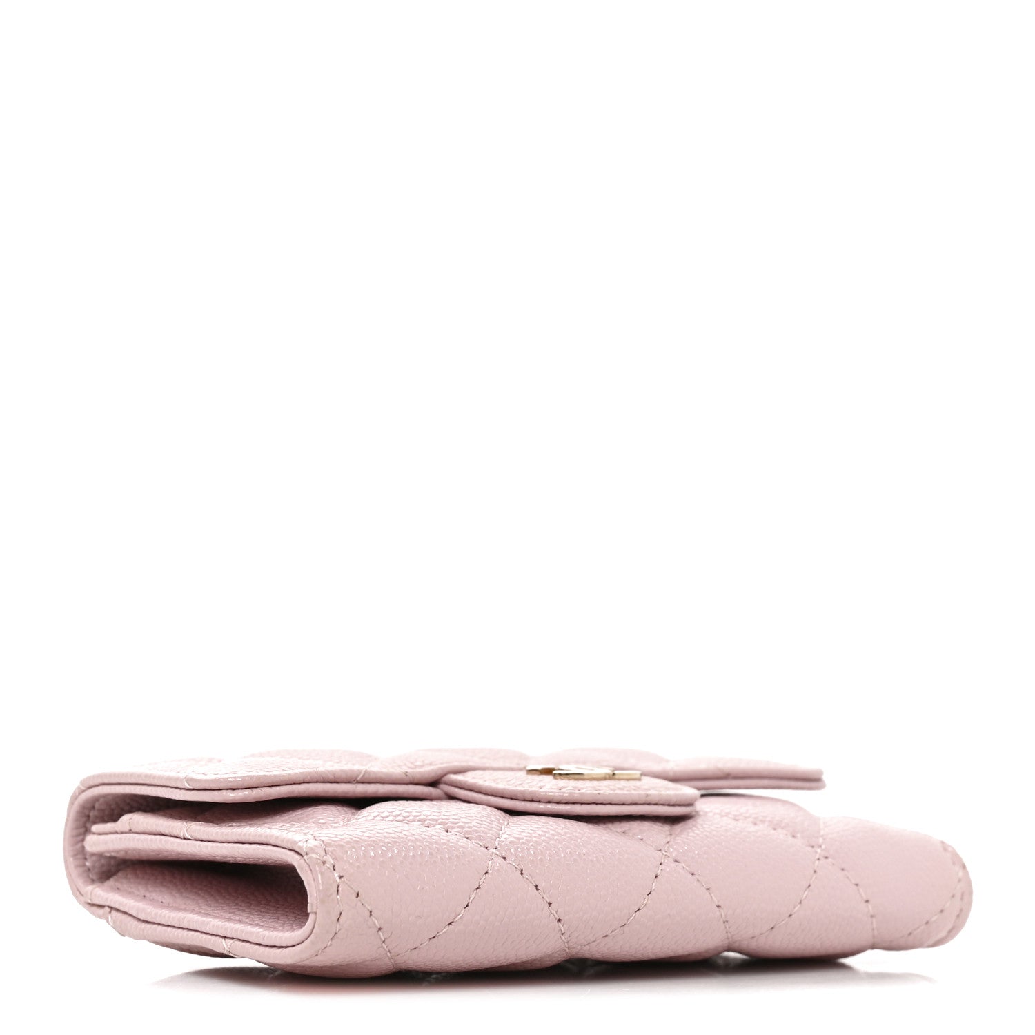 Chanel Caviar Quilted Flap Card Holder Wallet Light Pink 4 of 8