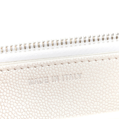 Chanel Iridescent Caviar Quilted Golden Class Wallet On Chain WOC White 7 of 11