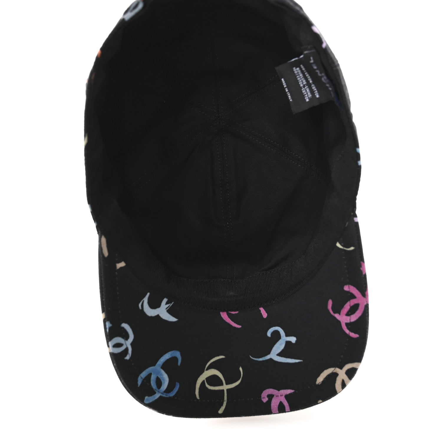 Chanel Cotton CC Cap Hat Black Multicolor 7 of 9