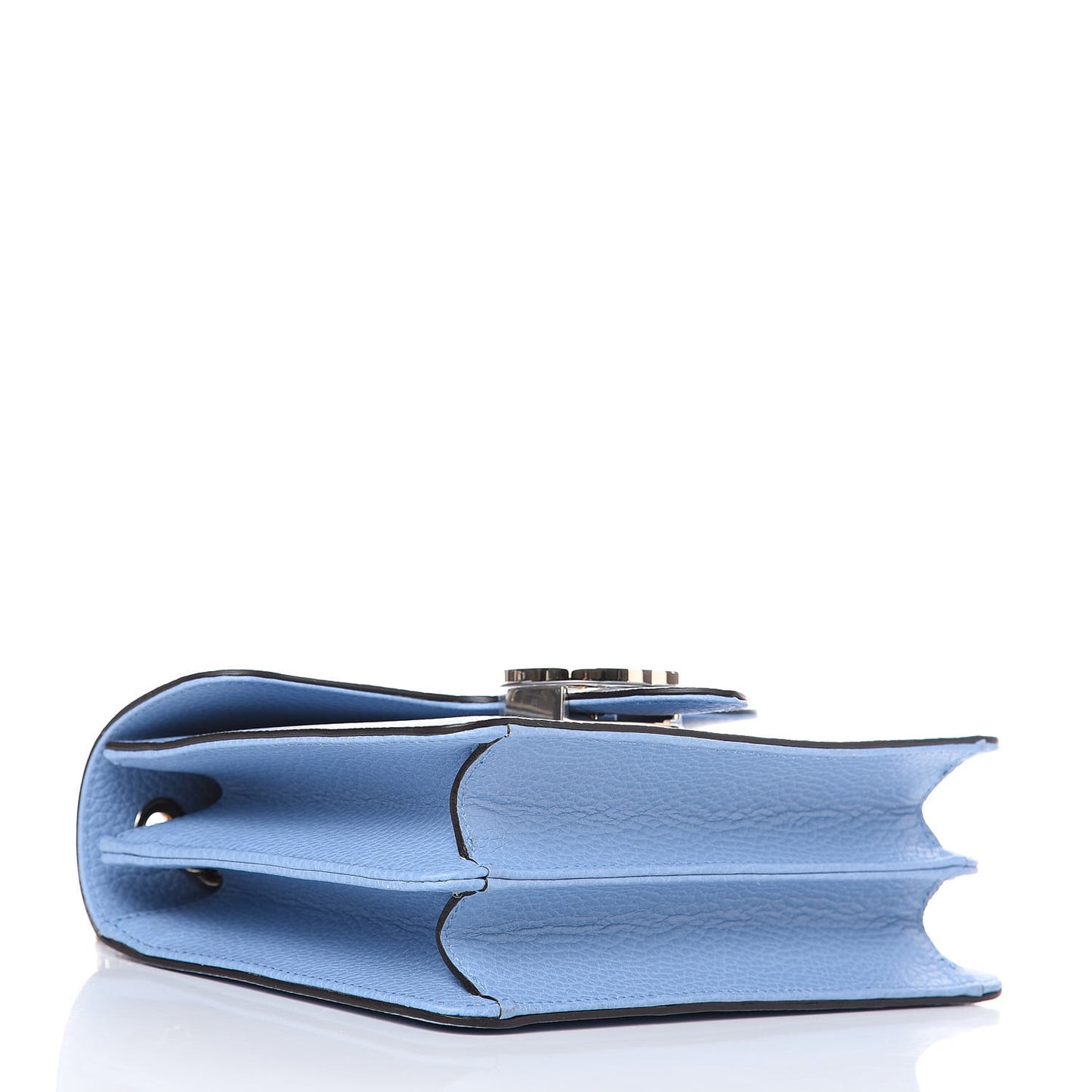Dollar Calfskin Small Interlocking G Shoulder Bag Mineral Blue